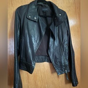 Mackage for Aritzia Black Leather Jacket for Women